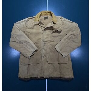 Vintage 60s safTbak Hunting Jacket Men's Medium Brown Duck Canvas Corduroy USA